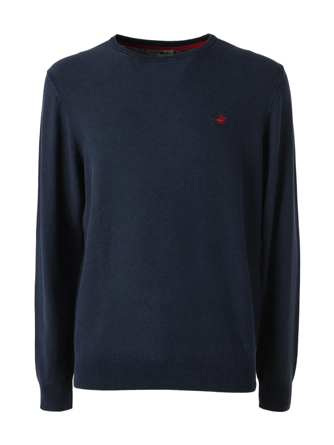 Polo Club Maglia girocollo da uomo in cotone - blu