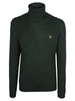 Polo Club Maglione dolcevita da uomo a trecce