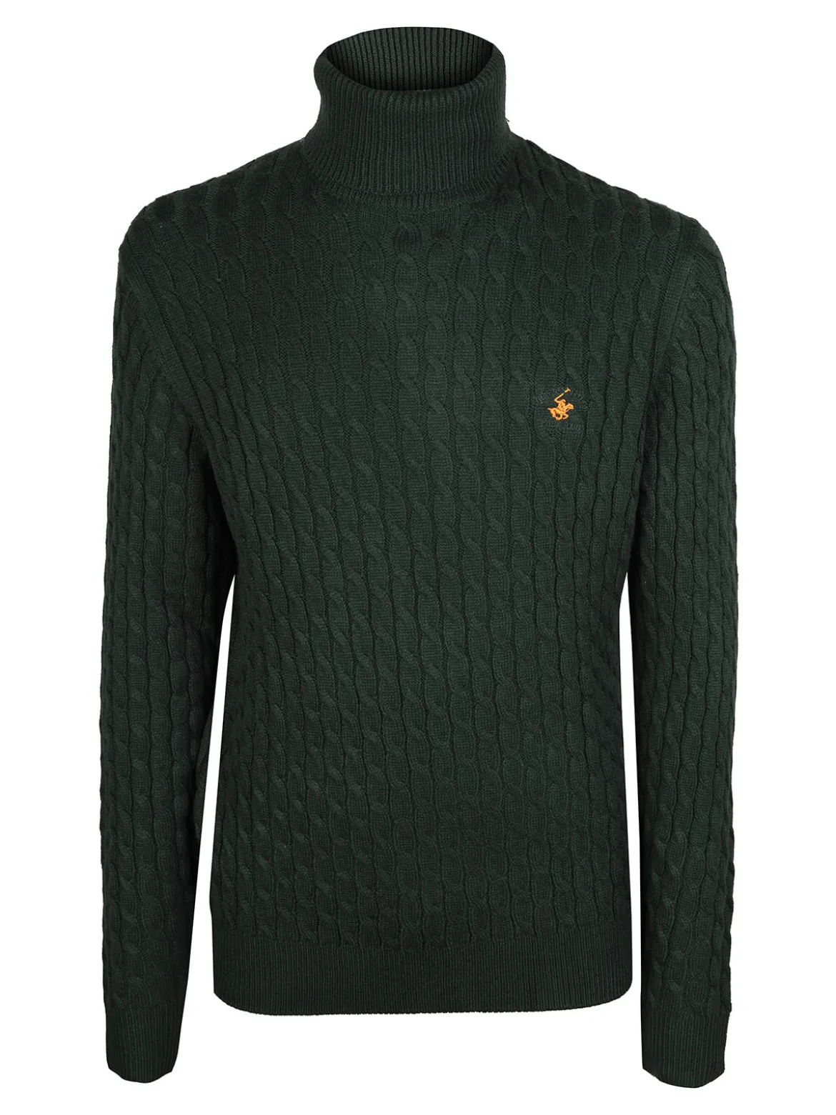Polo Club Maglione dolcevita da uomo a trecce