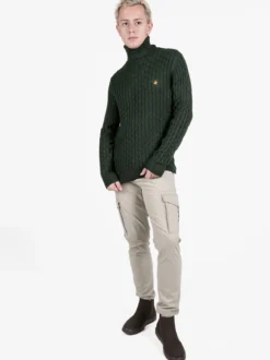 Polo Club Maglione dolcevita da uomo a trecce