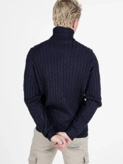 Polo Club Maglione dolcevita da uomo a trecce