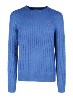 Polo Club Maglione girocollo da uomo a trecce