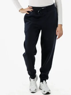 Polo Club Pantaloni sportivi da donna felpati con coulisse - blu scuro