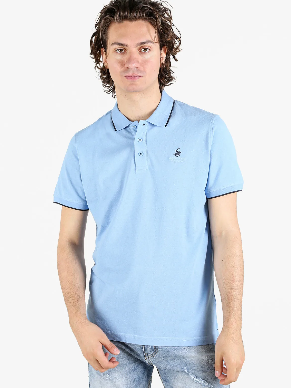 Polo Club Polo da uomo a maniche corte in cotone