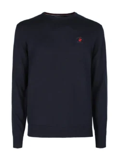 Polo Club Pullover girocollo da uomo in cotone