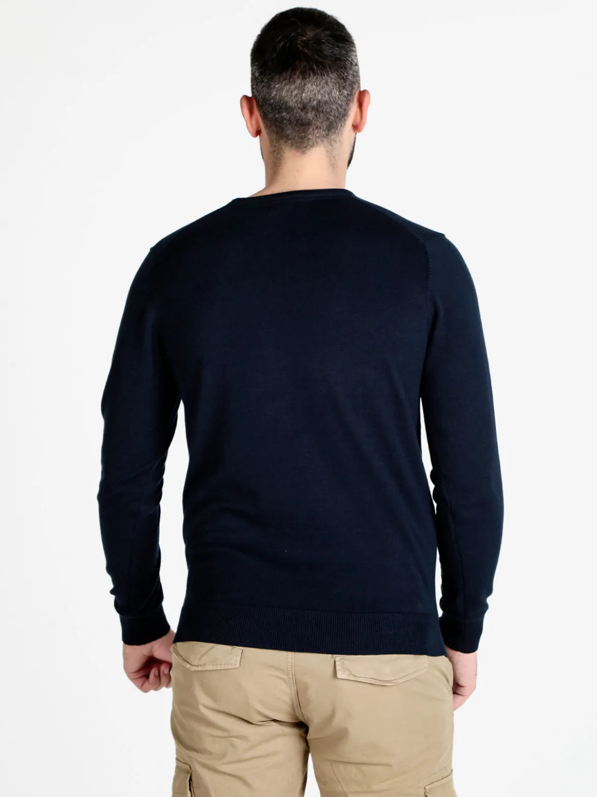 Polo Club Pullover girocollo da uomo in cotone