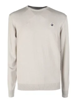 Polo Club Pullover girocollo da uomo in cotone