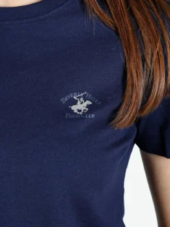 Polo Club T-shirt girocollo da donna in cotone