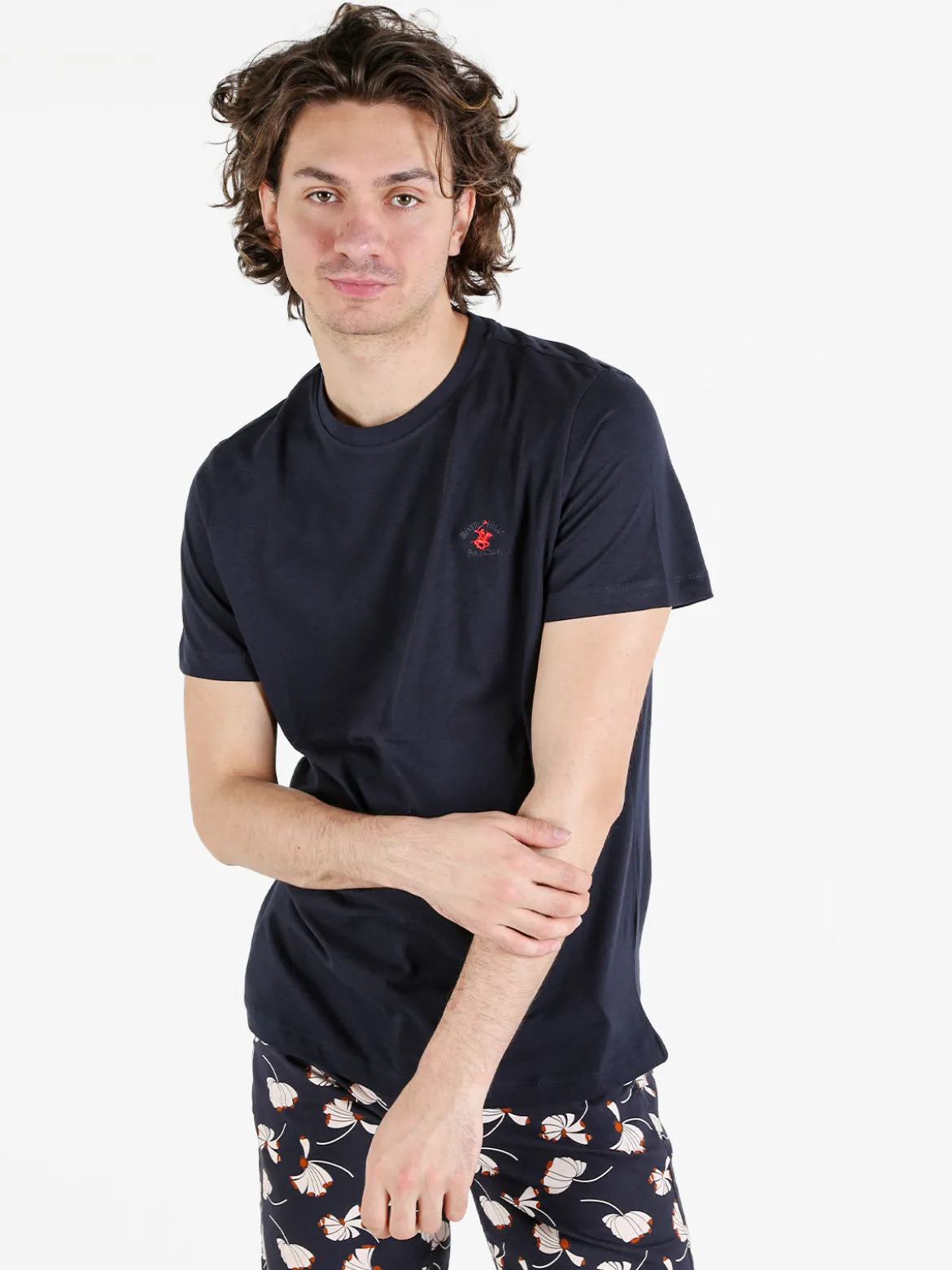 Polo Club T-shirt girocollo da uomo in cotone