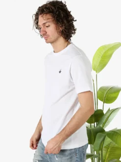 Polo Club T-shirt girocollo da uomo in cotone - bianco