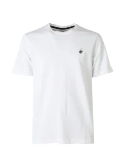 Polo Club T-shirt girocollo da uomo in cotone - bianco