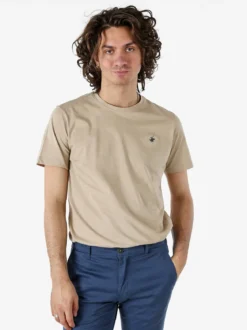 Polo Club T-shirt girocollo da uomo in cotone - sabbia