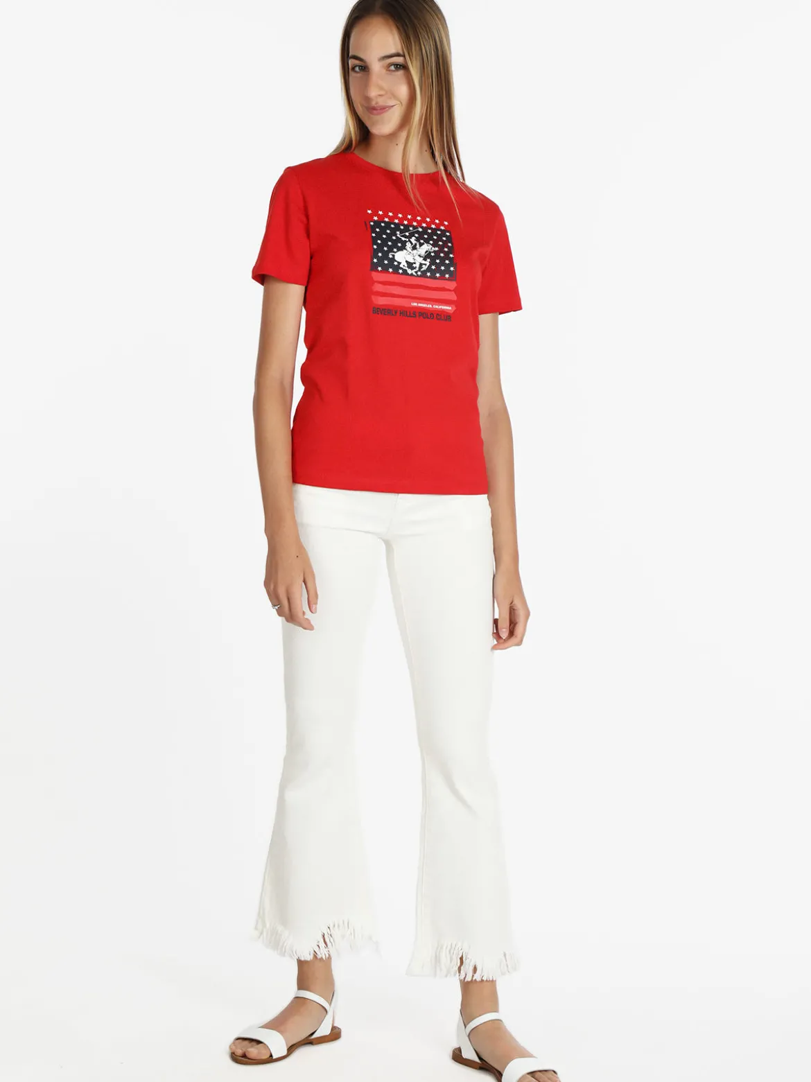 Polo Club T-shirt manica corta donna con stampa