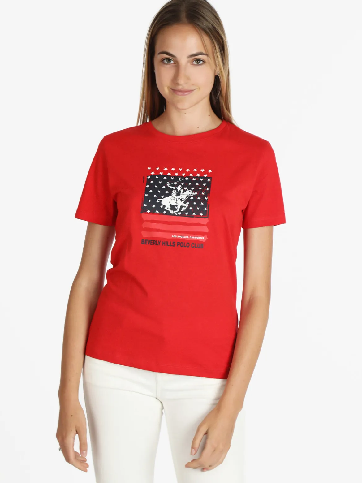 Polo Club T-shirt manica corta donna con stampa