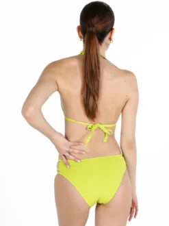 Power Flower Bikini da donna a triangolo con strass