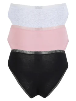 Power Flower Confezione da 3 slip donna in cotone
