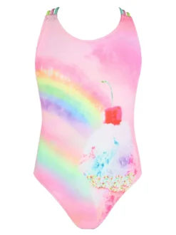 Power Flower Costume intero da bambina con stampa