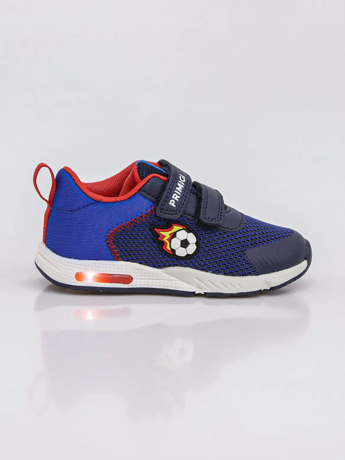 Primigi Sneakers da bambino con strappi e luci - blu scuro