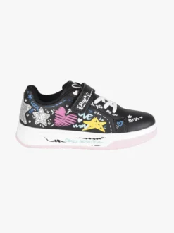 Primigi Sneakers da ragazza con stampe disegni e cinturino a strappo