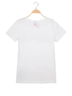 Puma Alpha logo tee t-shirt bianca con stampa