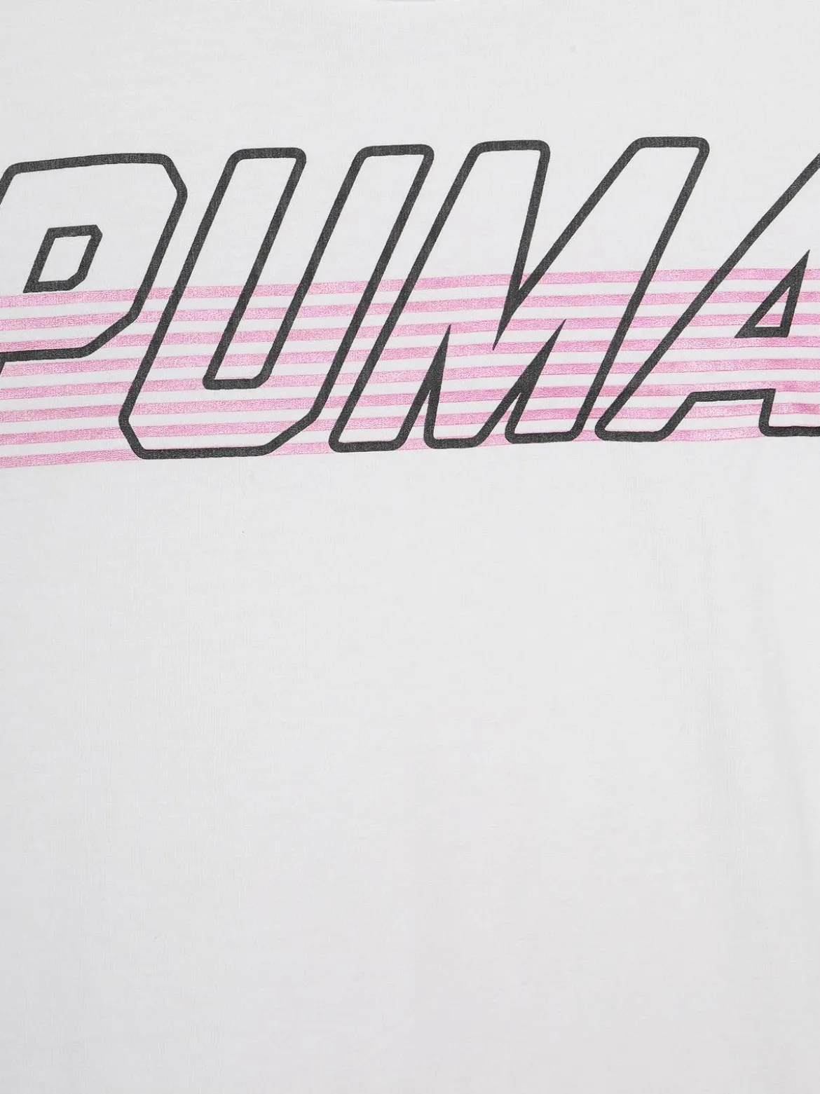 Puma Alpha logo tee t-shirt bianca con stampa