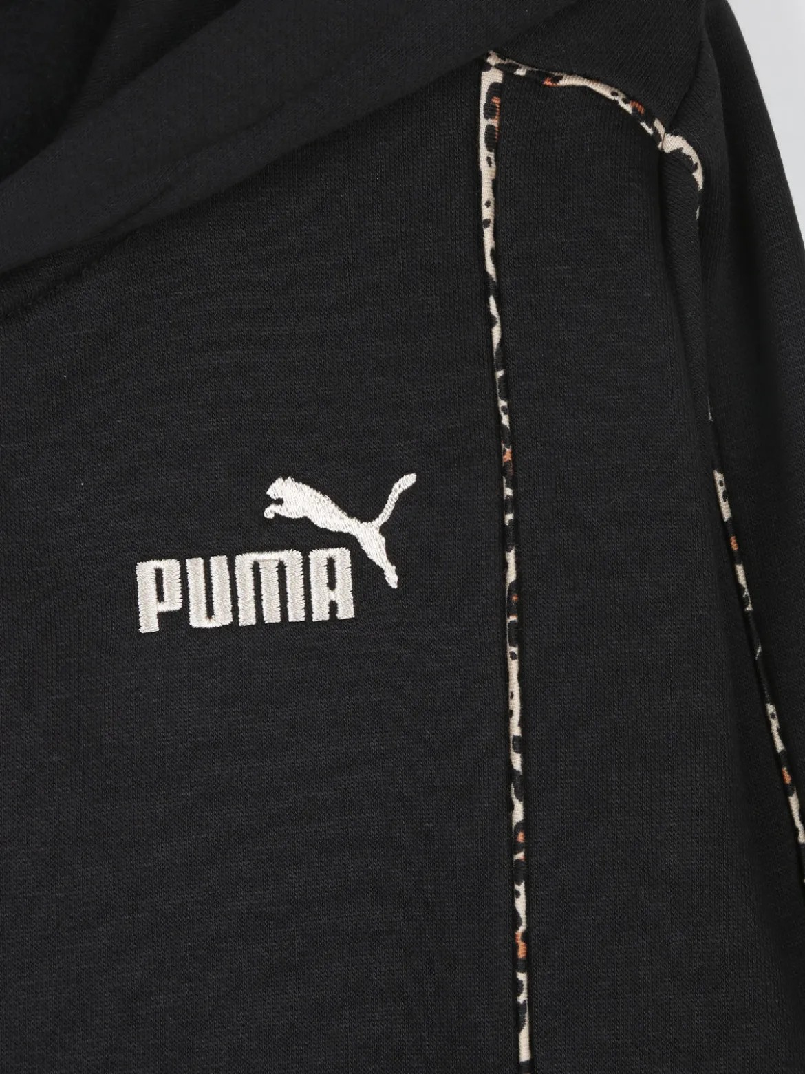 Puma ESS+ANIMAL FZ HOODED SUIT Completo tuta da ragazza - nero