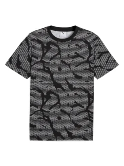 Puma ESS LOGO LAB AOP T-shirt da uomo - nero