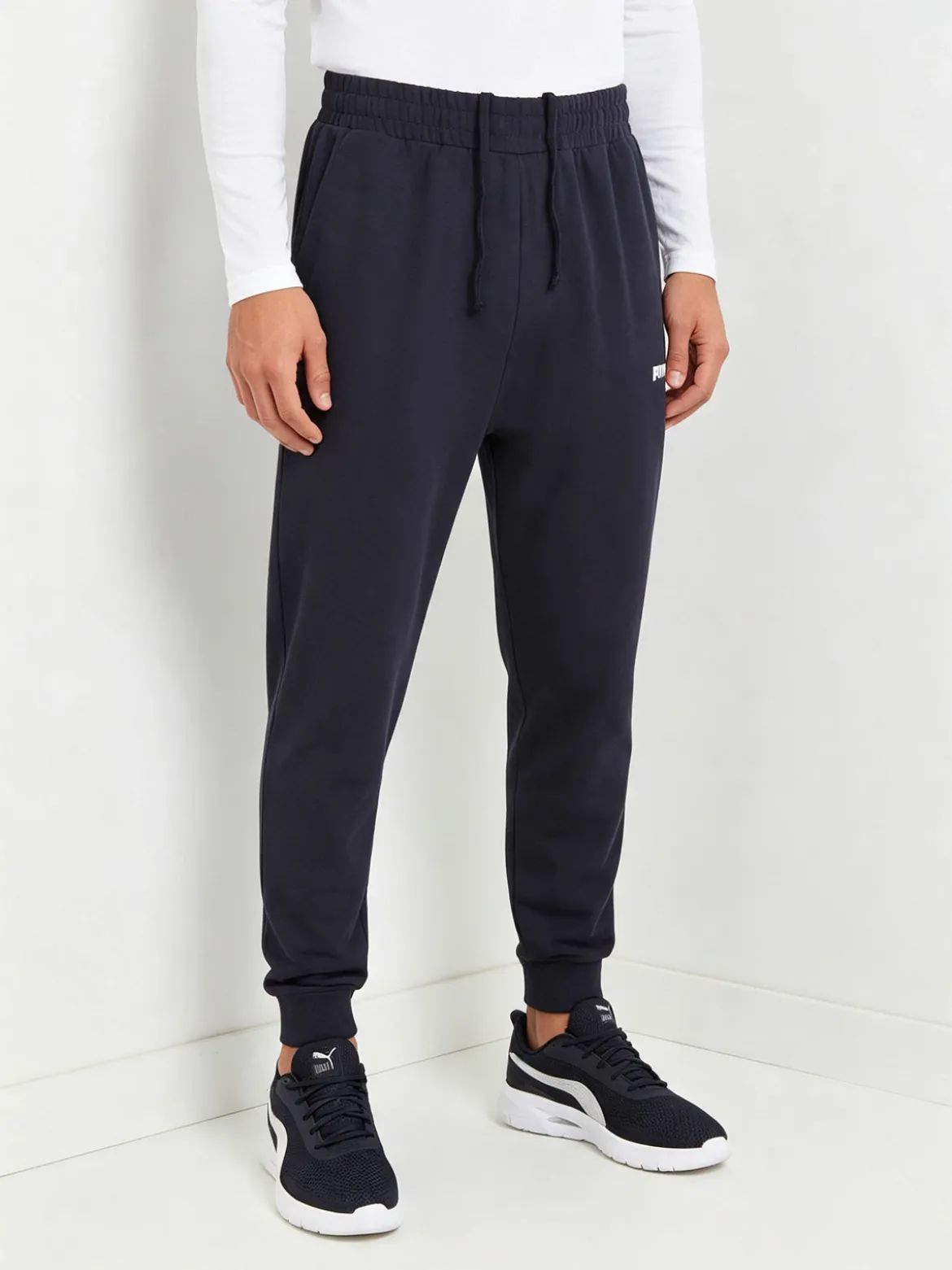 Puma ESS No.1 Logo Jersey Pantaloni tuta da uomo con polsini
