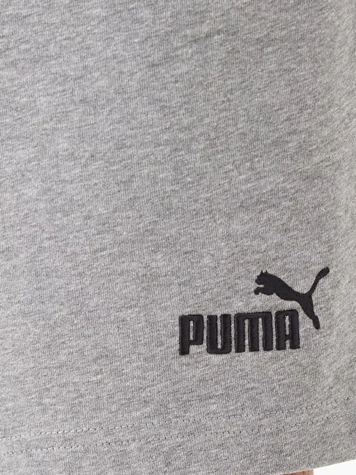 Puma ESS No.1 LOGO JERSEY Shorts da uomo - grigio