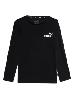 Puma ESS No.1 Logo LS Tee T-shirt a maniche lunghe da ragazzo