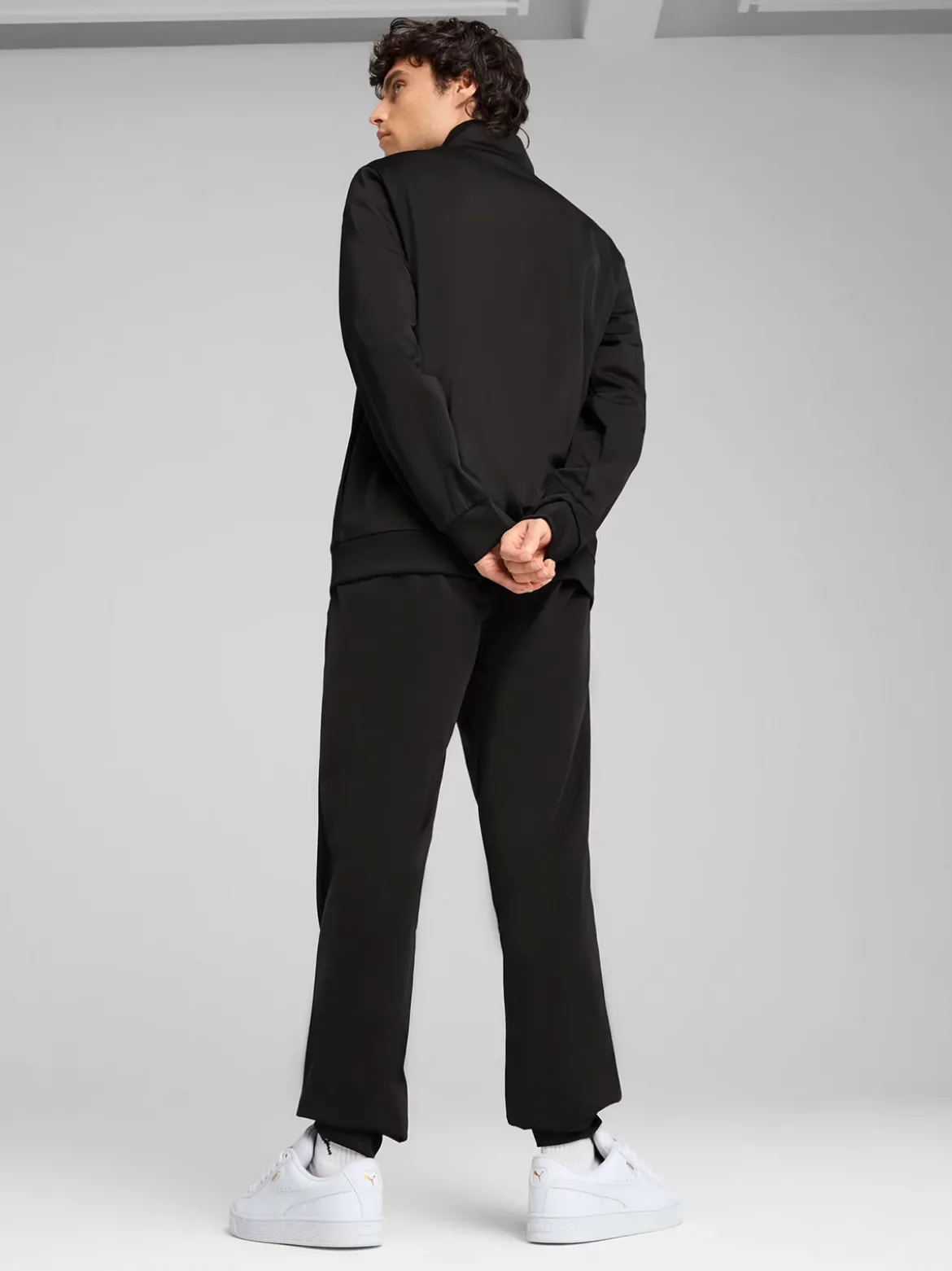 Puma ESS Poly Suit Completo tuta sportiva da uomo full zip - nero