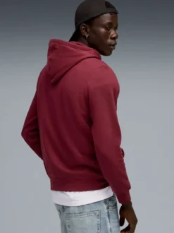 Puma ESS SMALL N.o 1 LOGO HOODIE Felpa uomo con cappuccio - bordeaux