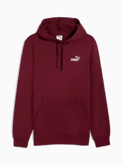 Puma ESS SMALL N.o 1 LOGO HOODIE Felpa uomo con cappuccio - bordeaux