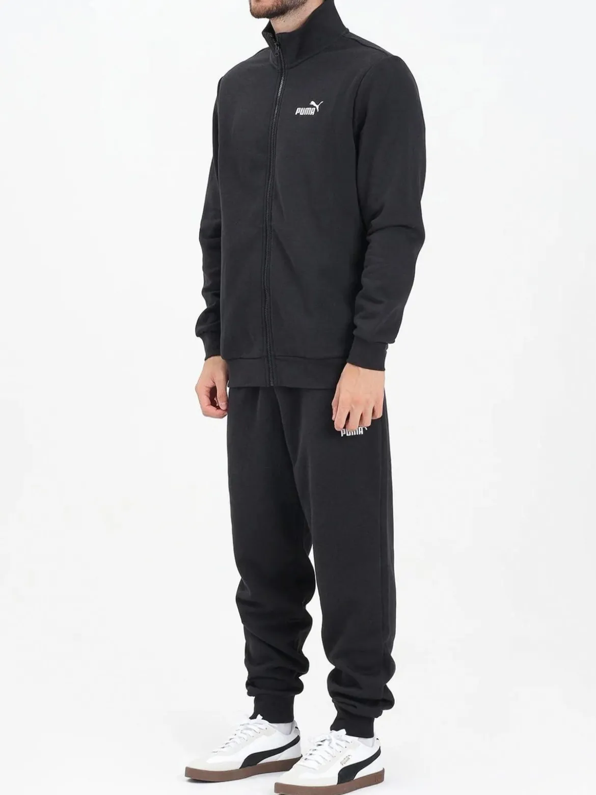 Puma ESS SWEAT SUIT Completo tuta uomo invernale full zip - nero