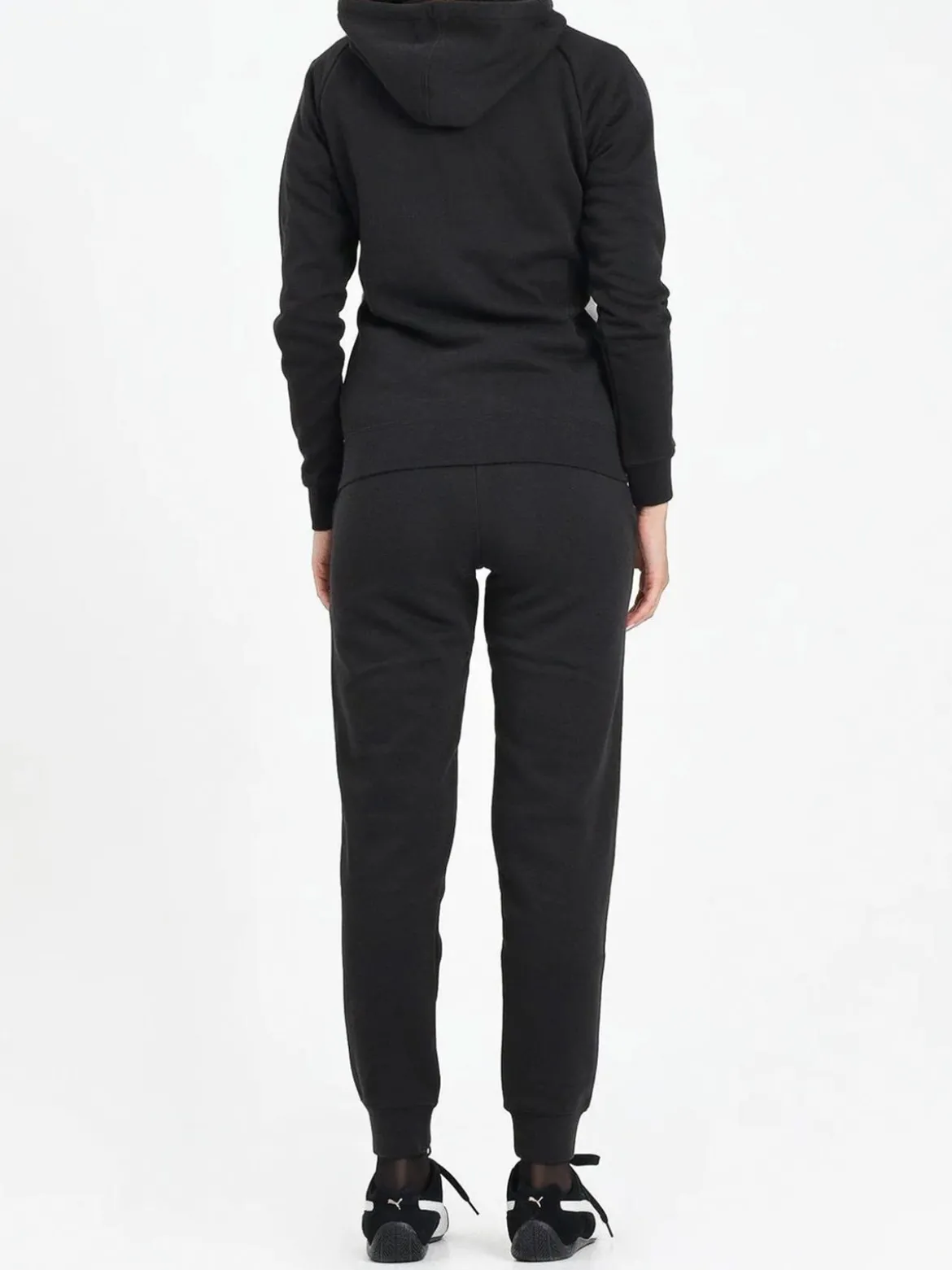 Puma FULL - ZIP HOODED SWEAT SUIT Completo tuta donna con cappuccio e zip - nero