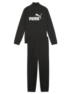 Puma Poly Suit Completo tuta 2 pezzi da bambini full zip con logo - nero