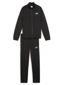 Puma Poly Suit Completo tuta 2 pezzi da bambini full zip con logo - nero