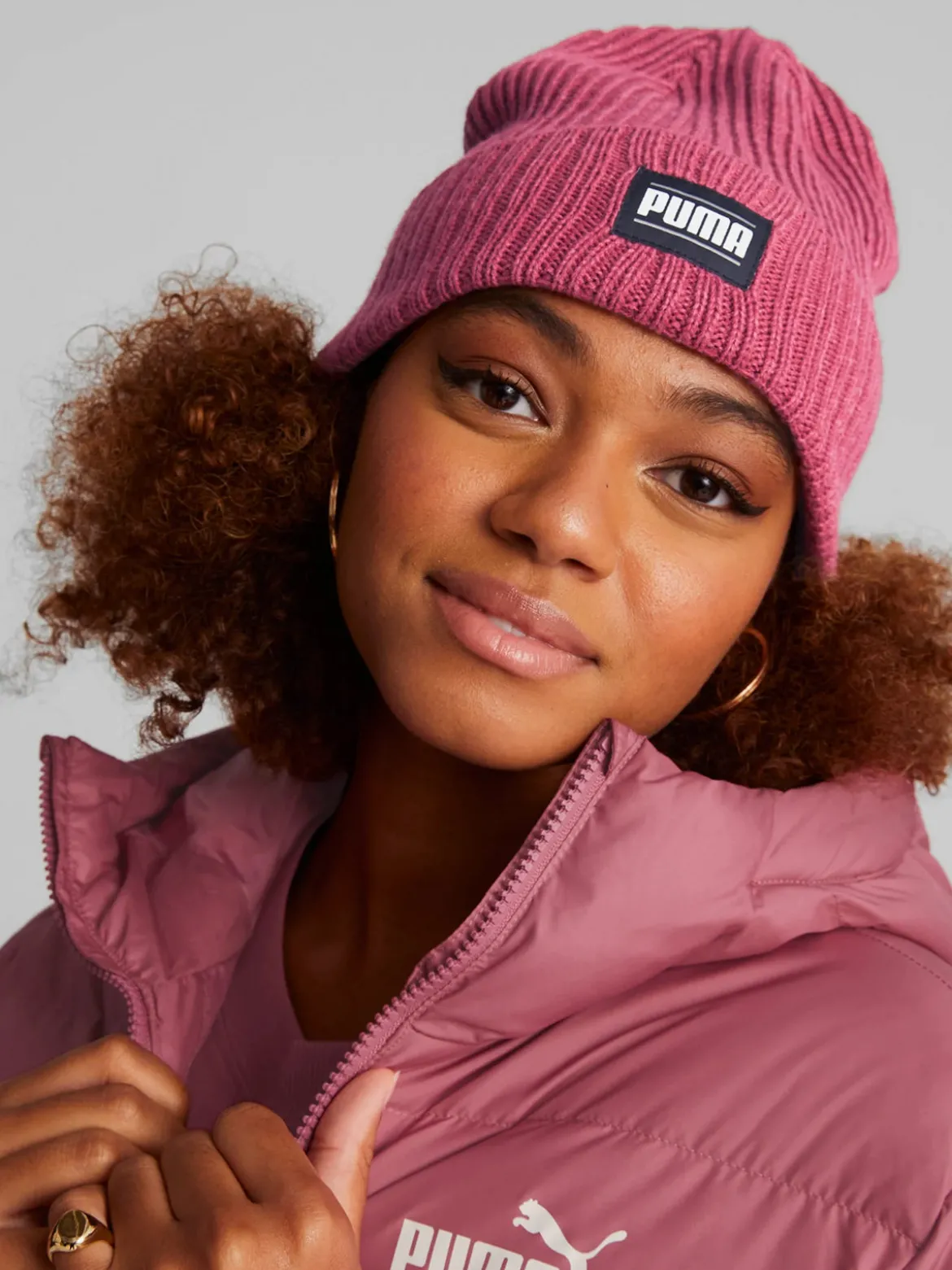 Puma RIBBED CLASSIC Berretto in maglia con risvolto