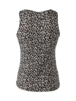Pura Canotta donna animalier in bamboo - multicolore