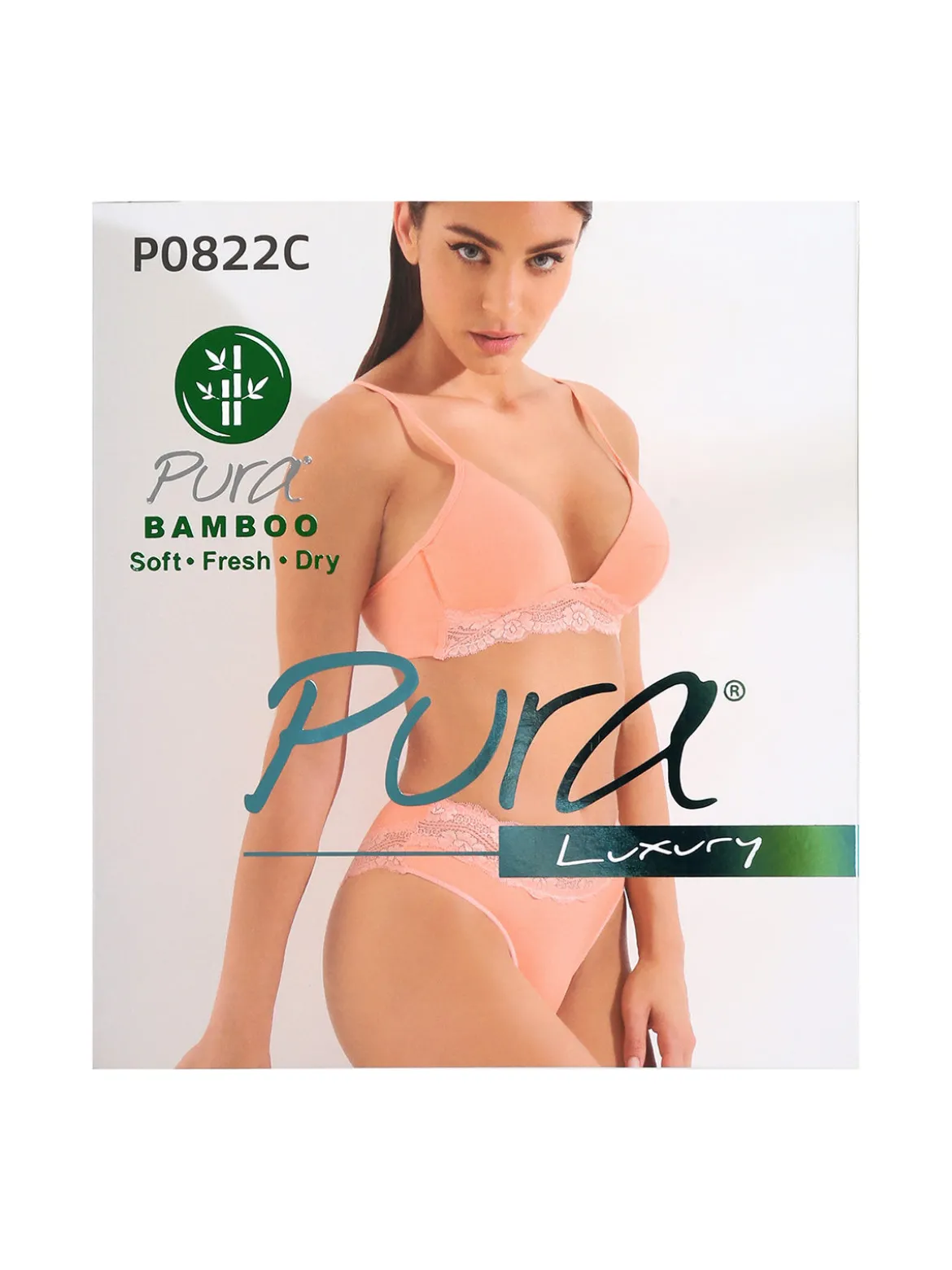 Pura P0822C Completo intimo donna triangolo + brasiliano