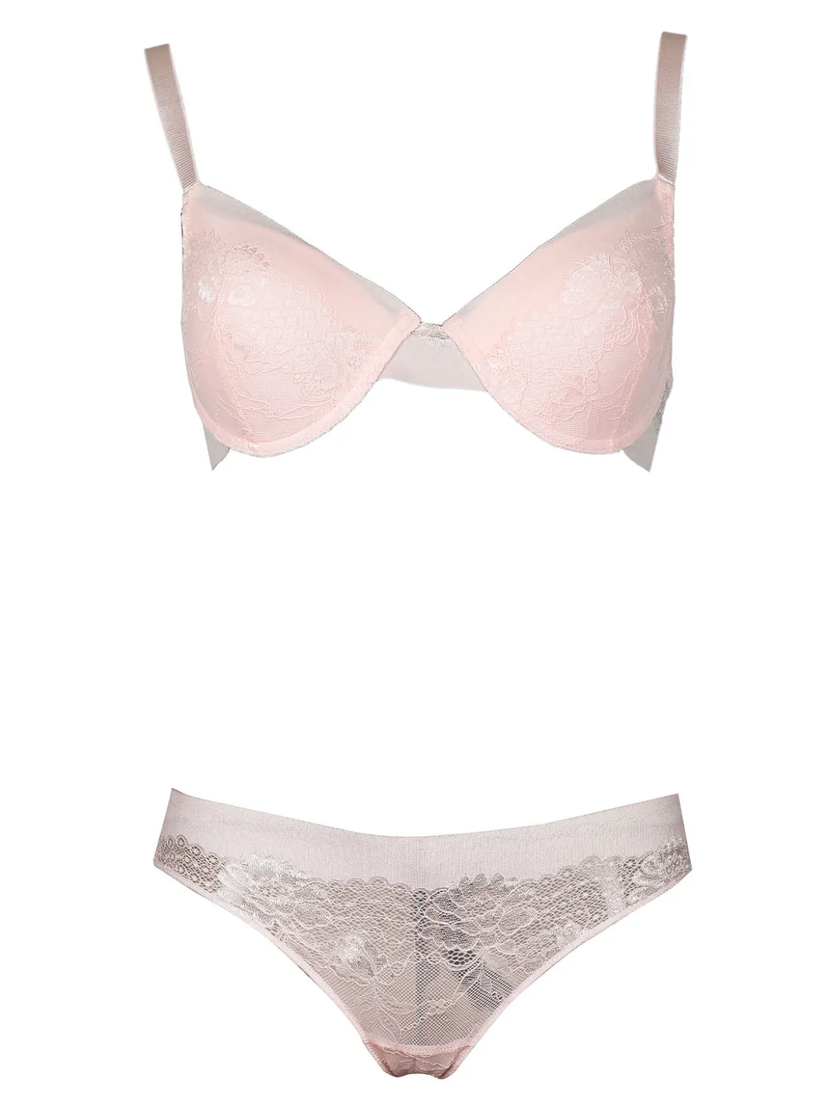 Pura P0674C Reggiseno imbottito + slip in pizzo