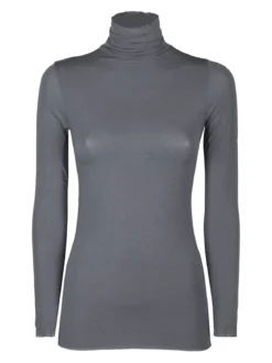 Pura P0714M Dolcevita donna in cashmere a manica lunga