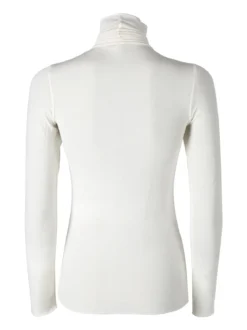 Pura P0714M Dolcevita donna in cashmere a manica lunga - naturale