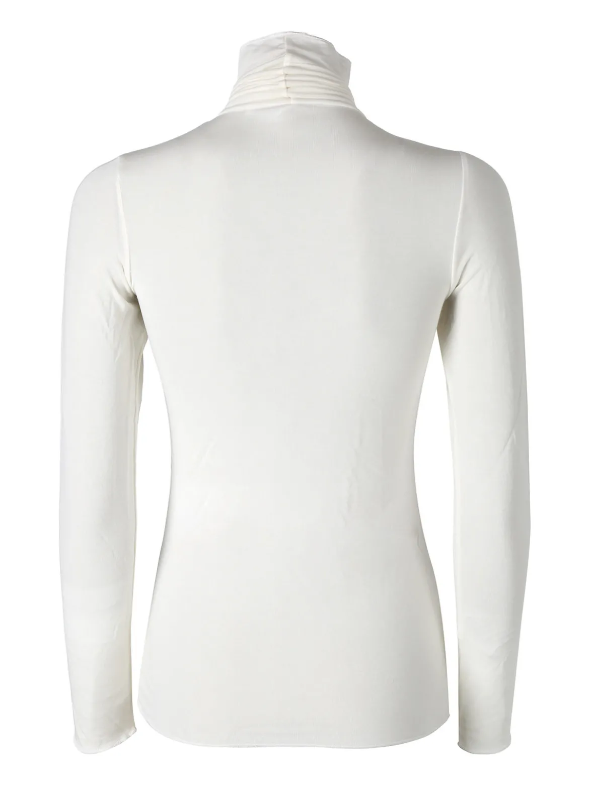 Pura P0714M Dolcevita donna in cashmere a manica lunga - naturale