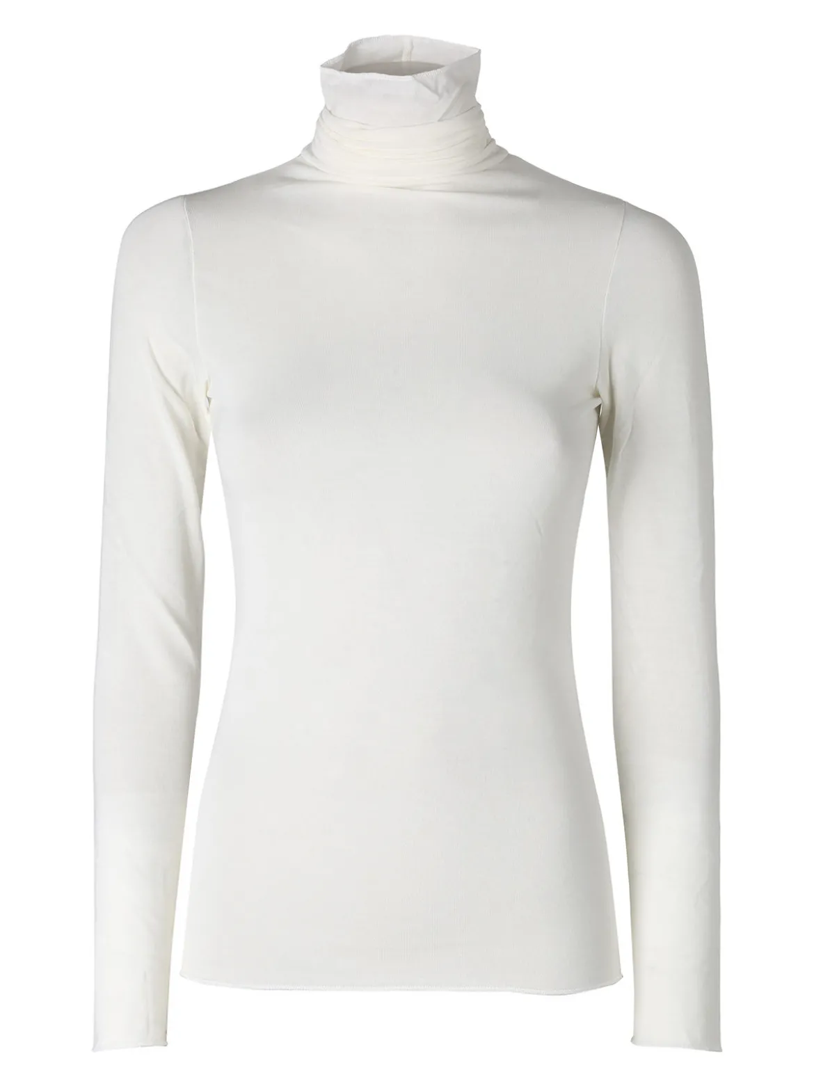 Pura P0714M Dolcevita donna in cashmere a manica lunga - naturale