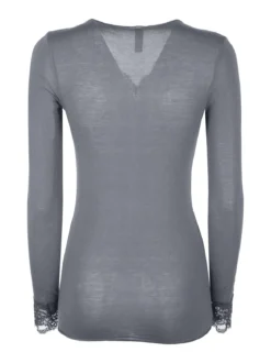Pura P0716M Maglia donna in cashmere con pizzo