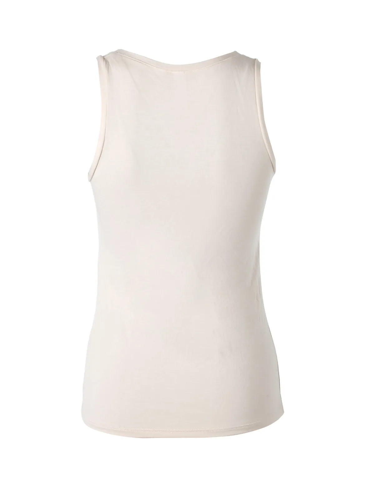 Pura P0718M Top donna in bamboo a spalla larga - sabbia