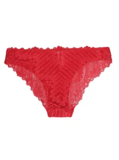 Pura Slip in pizzo rosso
