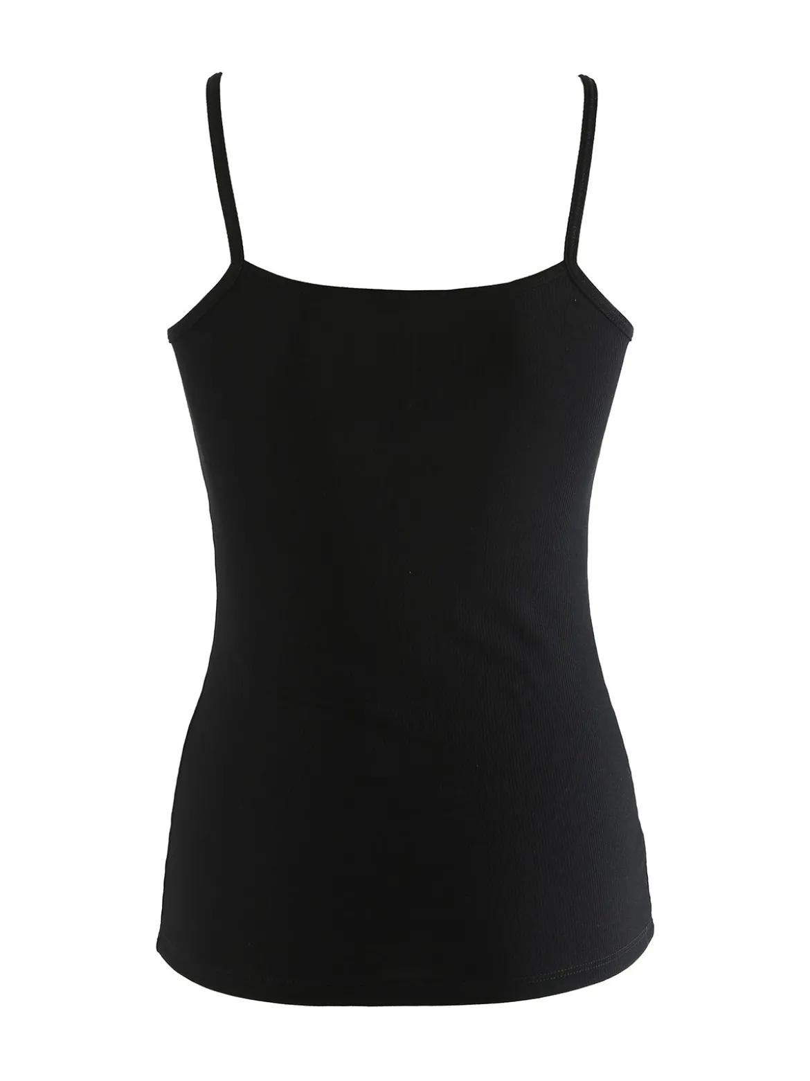 Pura Top donna a costine in bamboo - nero