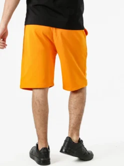 Pyrex Bermuda sportivi da uomo in cotone con logo - arancione